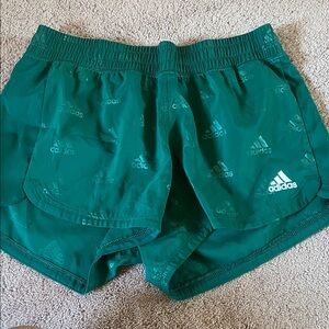 Adidas Forest Green Running Shorts